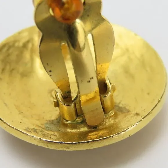 CHANEL Gold Logo Earrings - Picture 8 of 11